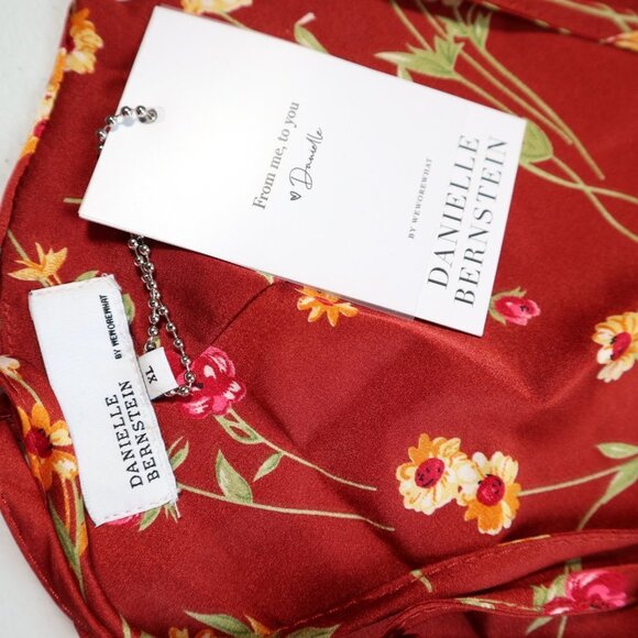 NEW Danielle Bernstein WeWoreWhat Tie Back Floral Midi - Picture 7 of 13